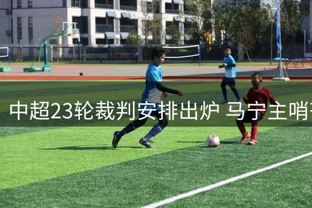 中超23轮裁判安排出炉 马宁主哨齐鲁德比